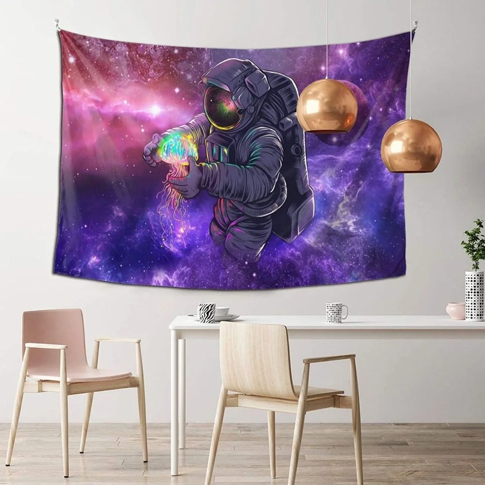 Astronaut Tapestries Wall Fantasy Space Tapestry Wall Hang 40(H) X 60(W)